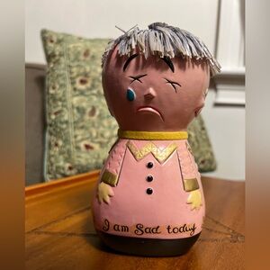 🪙 Moody Mary Antique Chalkware Coin Bank | Lego Brand | Made In Japan 1960s